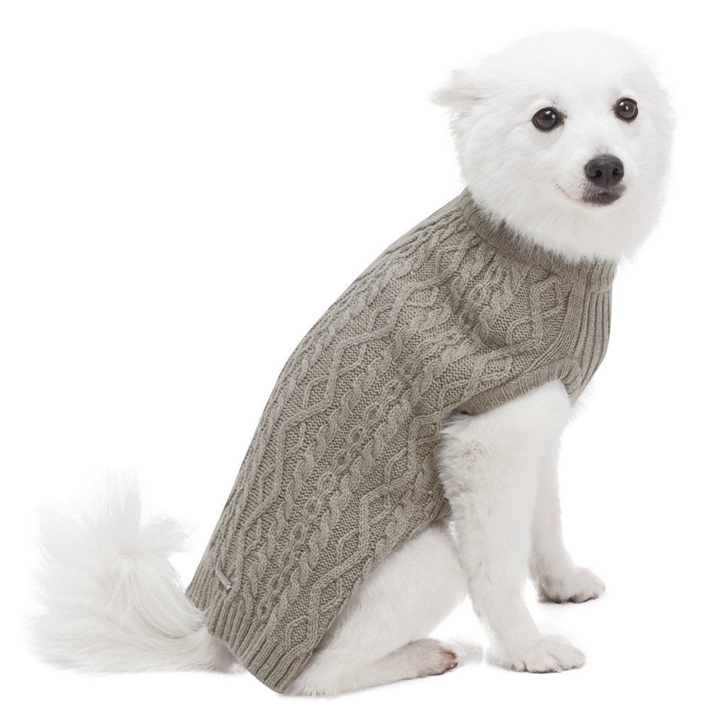 Blueberry Pet Classic Cable Knit Dog Sweater