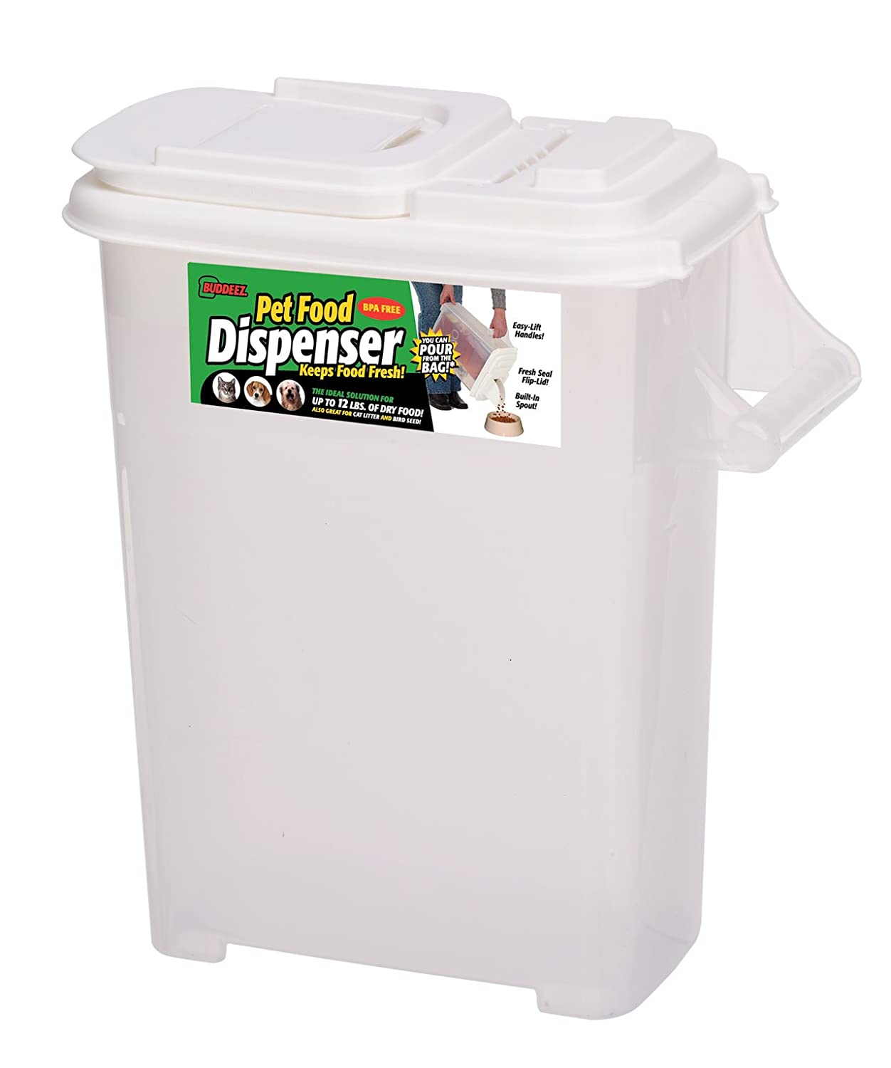 Buddeez Medium Fresh Dry Dog Food Plastic Container
