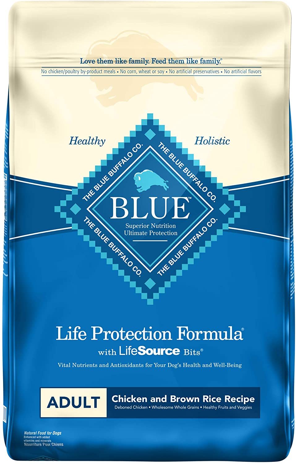 Blue Buffalo Life Protection Formula Adult Dry Dog Food, Chicken & Brown Rice
