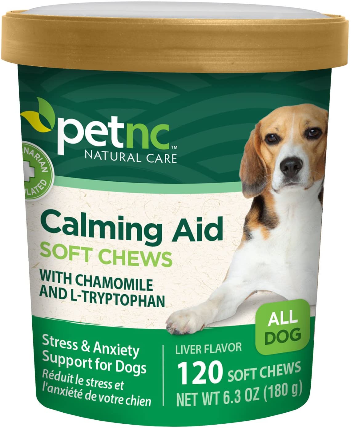 PetNC Natural Care Calming Aid Soft Chews Dog Supplement