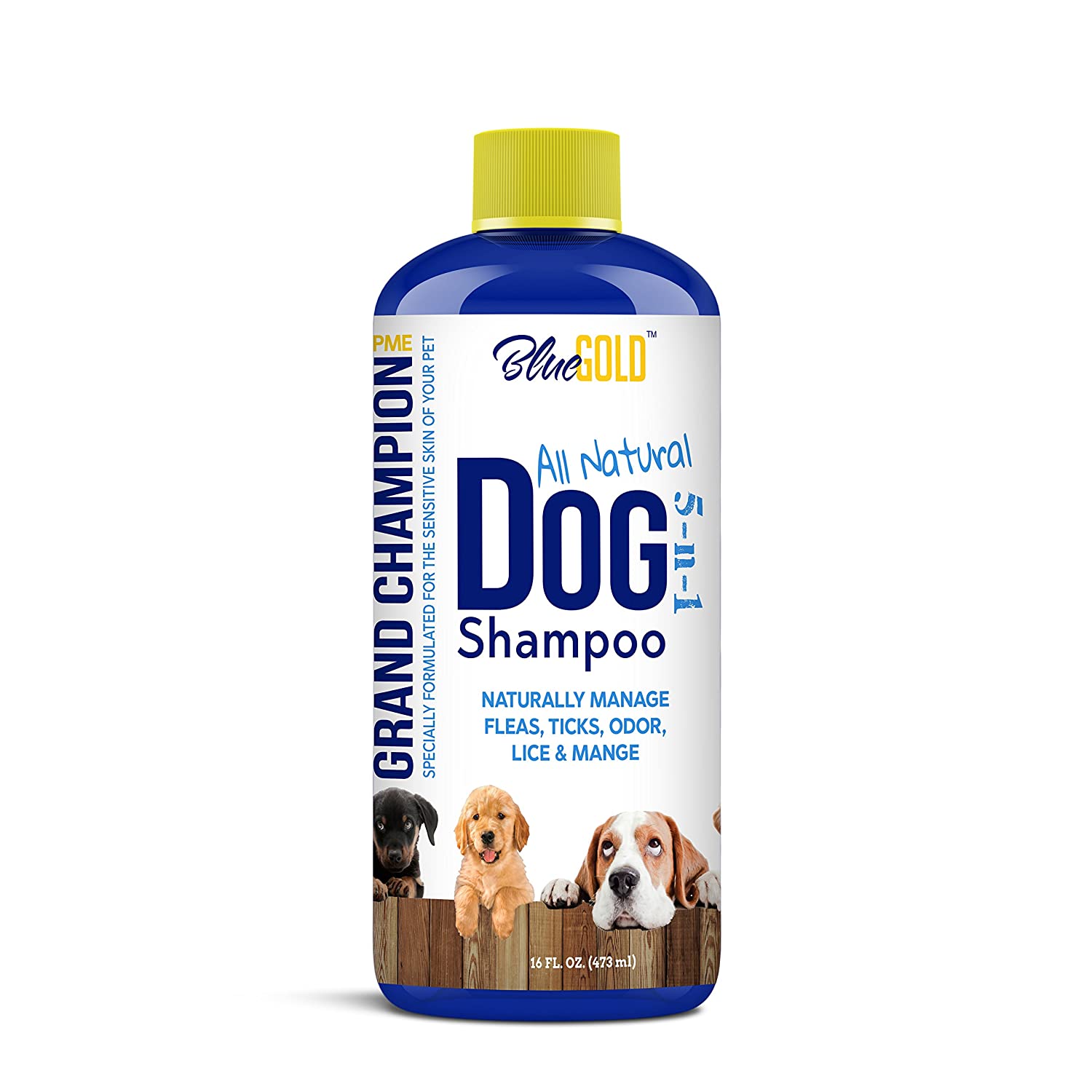 Blue Gold All Natural Dog Flea and Tick Shampoo