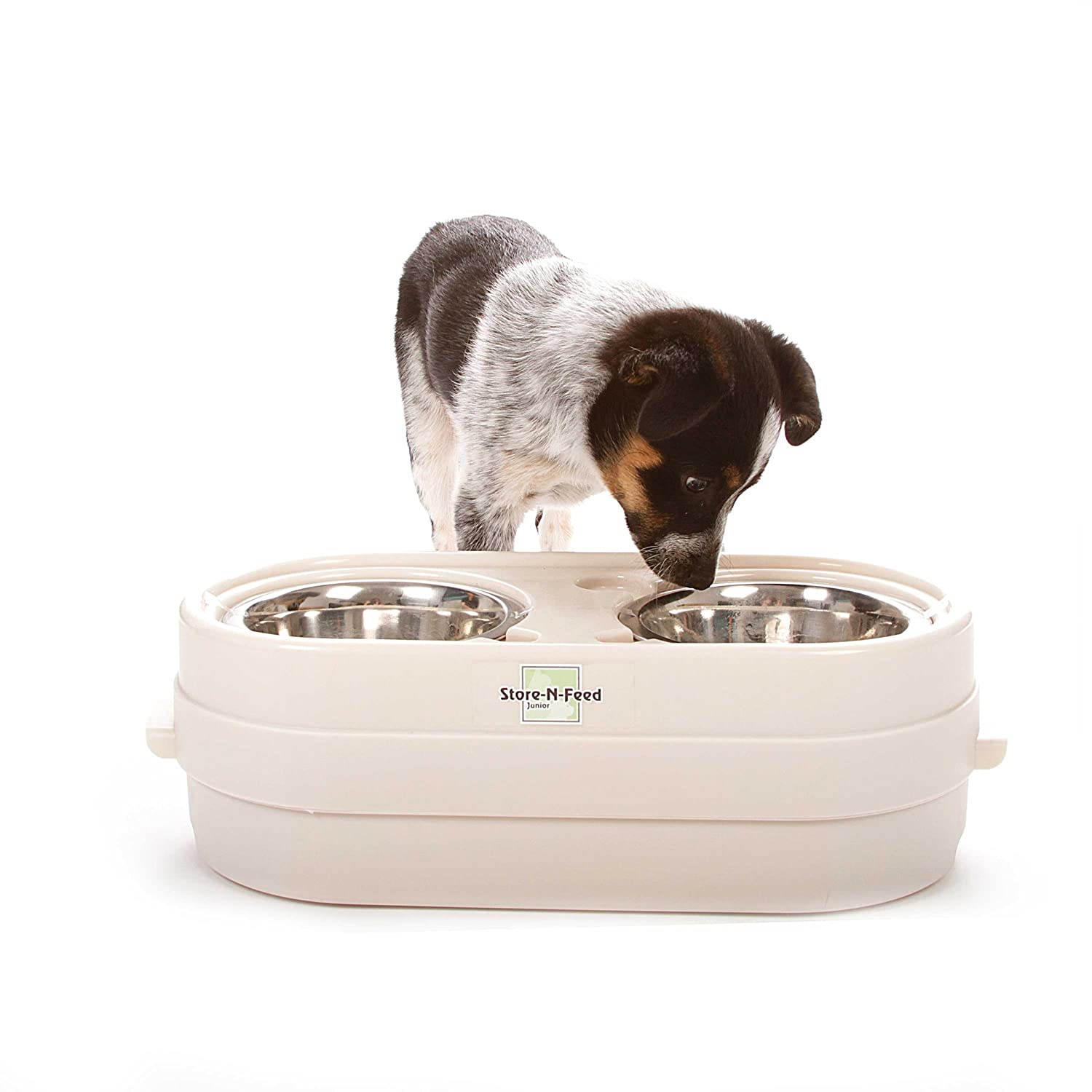 OurPets Store-N- Feed Adjustable Raised Dog Bowl Feeder