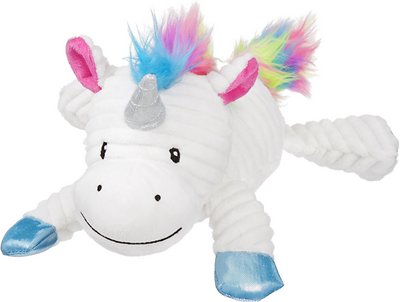 Frisco Corduroy Plush Unicorn Dog Toy