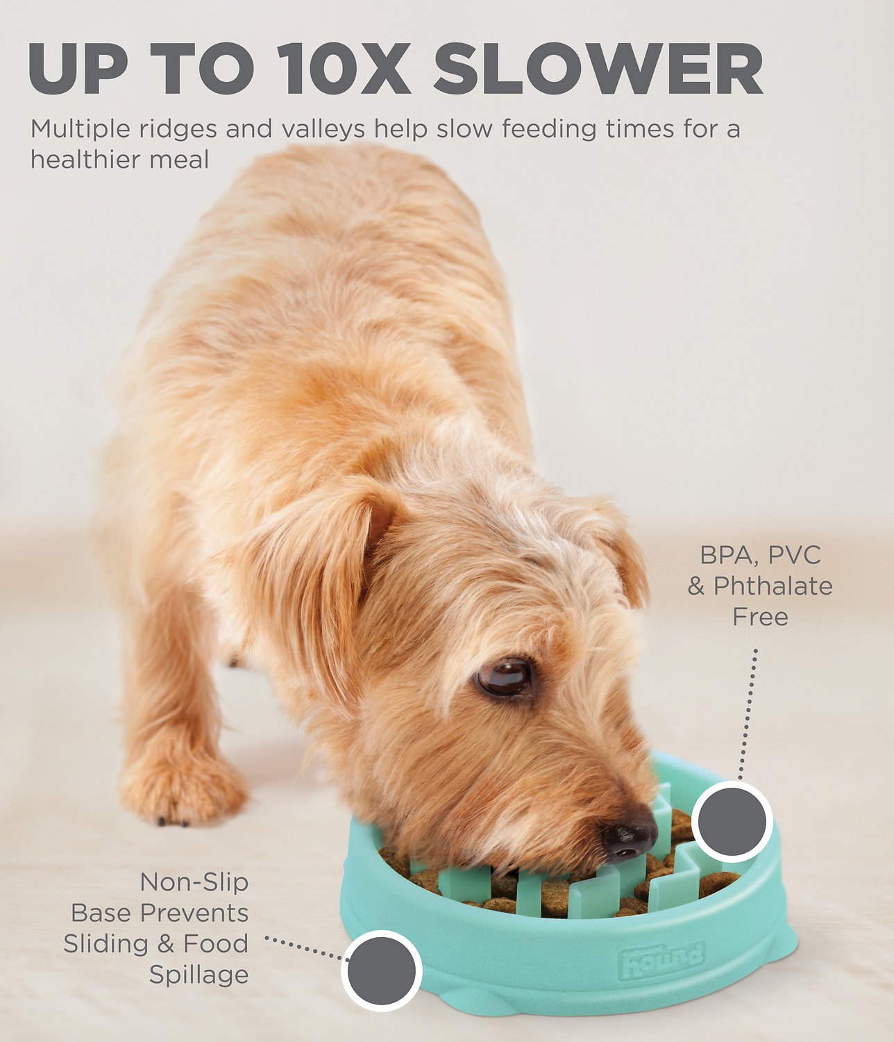 Outward Hound Plastic Slow Feeder Dog Bowl