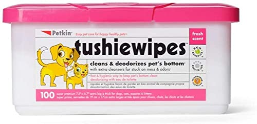 Petkin Dog & Cat Tushie Wipes