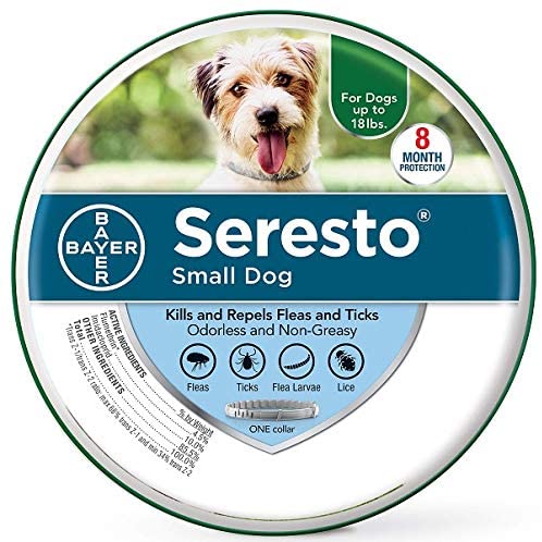 Seresto 8 Month Flea & Tick Prevention Collar for Small Dogs