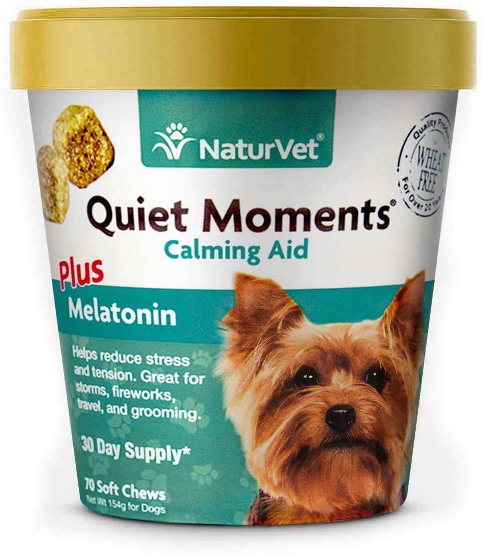 NaturVet Quiet Moments Calming Aid Dog Soft Chews
