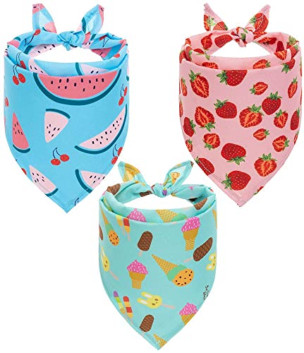 SCIROKKO Hawaii Dog Bandanas 3 Pack