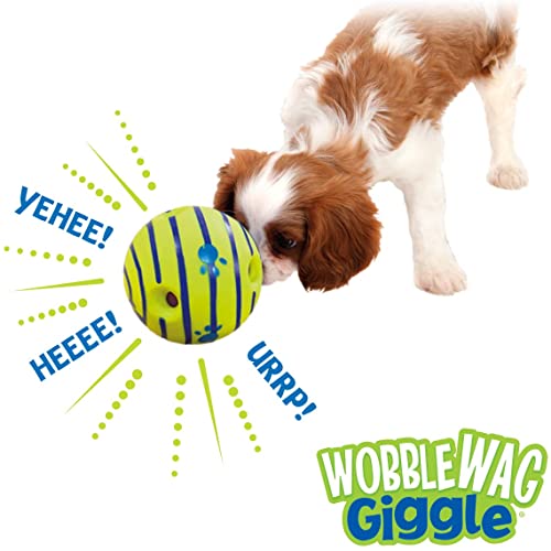 Wobble Wag Giggle Ball, Interactive Dog Toy, Fun Giggle Sounds When Rolled or Shaken, Pets Know...