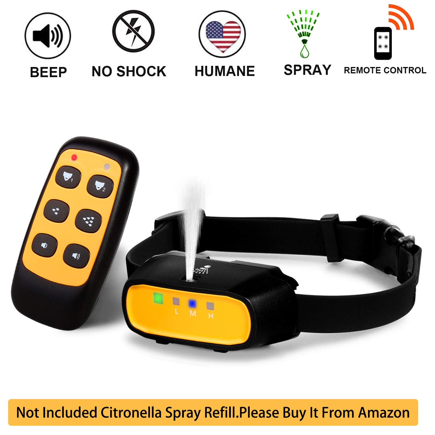 WWVVPET Spray Dog Training Collar