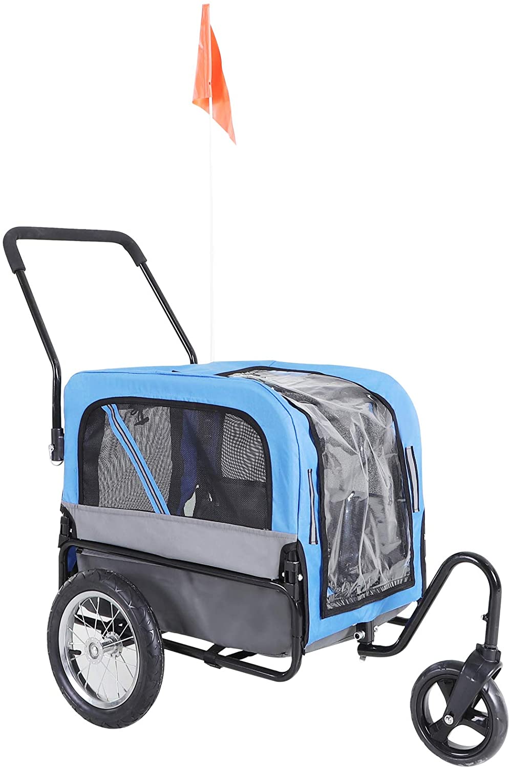 Aosom Elite-Jr 2-in-1 Dog Pet Bicycle Trailer