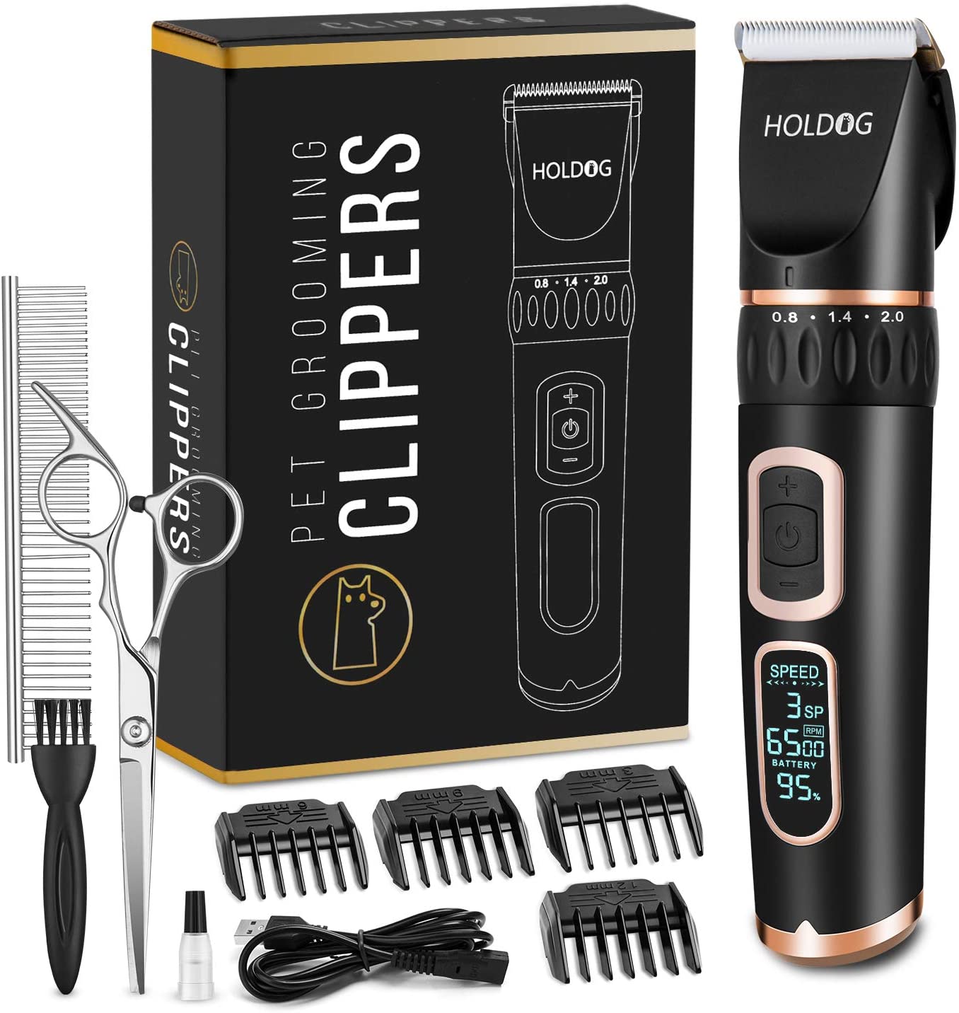 Holdog Heavy Duty Dog Grooming Clipper Kit