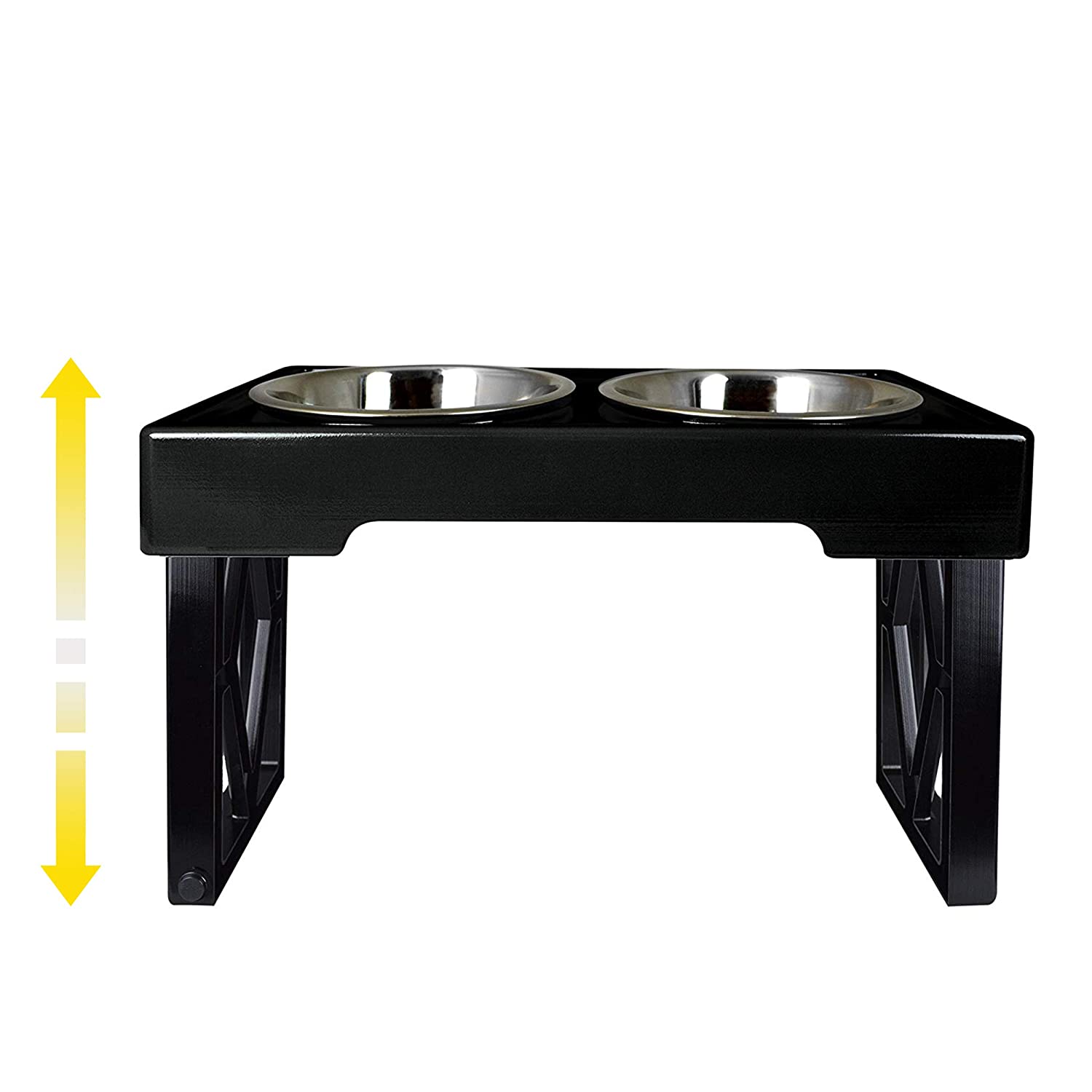 Pet Zone Designer Diner Adjustable Elevated Pet Feeder Raised Dog Bowls