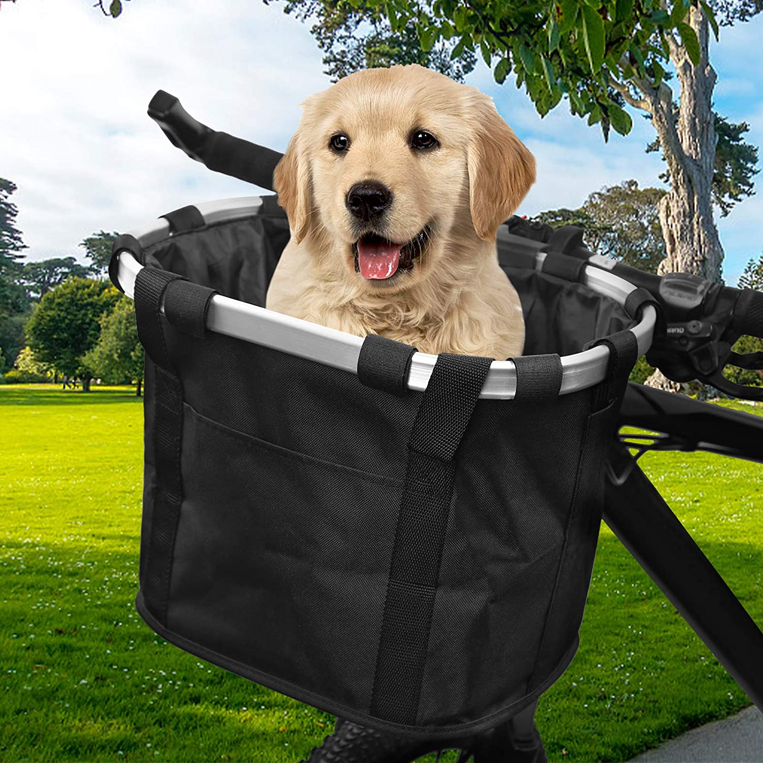 Sisenny Bike Basket Folding For Dogs