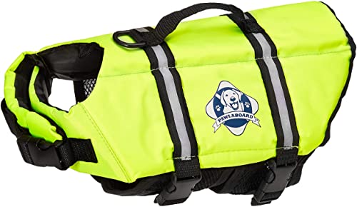 Paws Aboard Yellow Dog Life Jacket