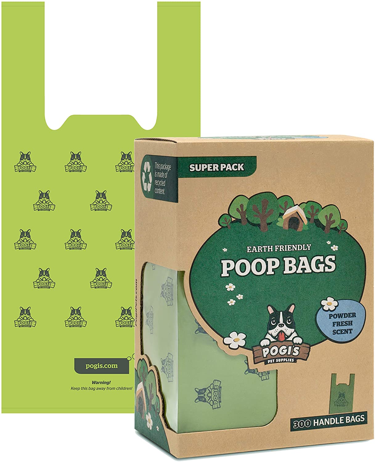 Pogi's Poop Bags with Easy-Tie Handles