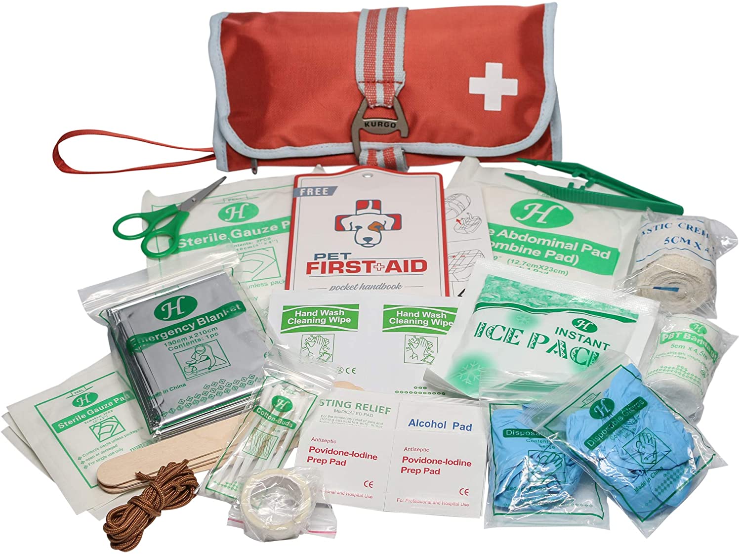 Kurgo Portable Dog First Aid Kit, Pet Medical Kit