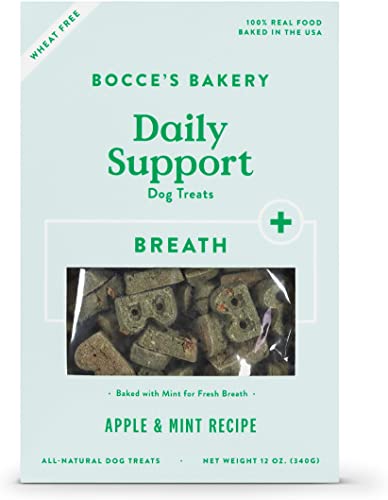 Bocce's Bakery Daily Support Breath Aid Apple & Mint Recipe Dog Treat