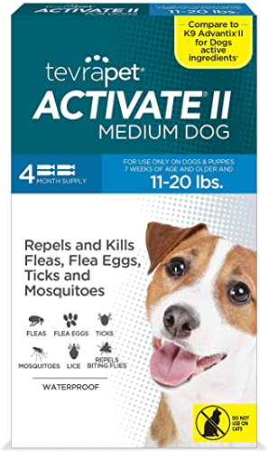 TevraPet Activate II Flea and Tick Prevention for Dogs