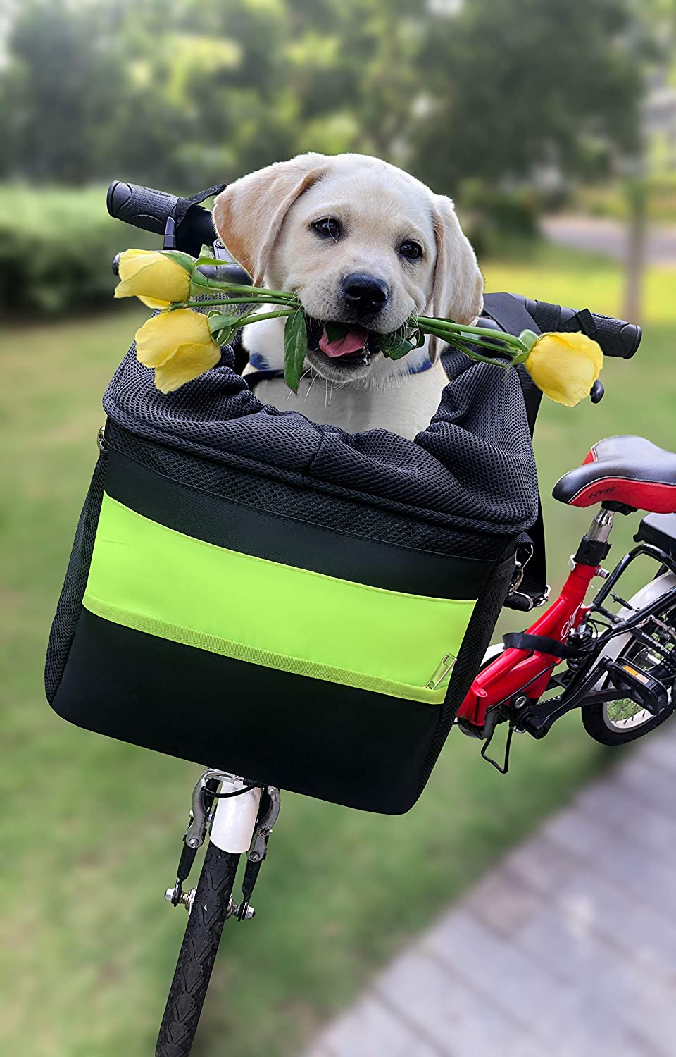 LONCEVON Dog Bike Basket