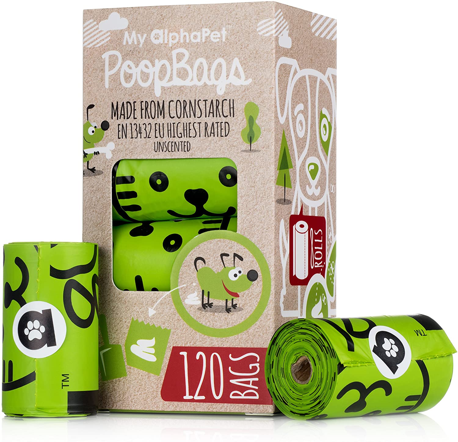 My AlphaPet Dog Poop Bags, 13’’ x 9’’