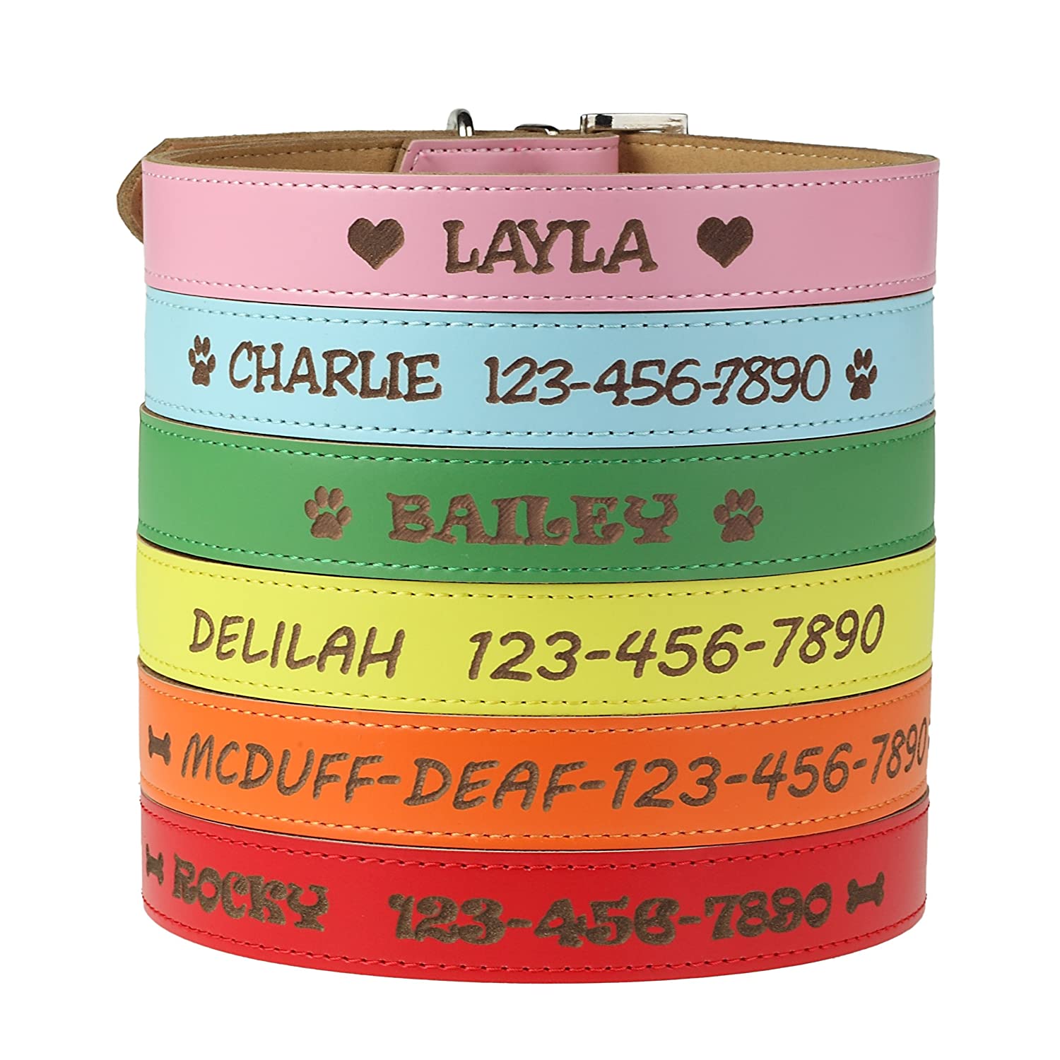 Custom Catch Personalized Dog Collar